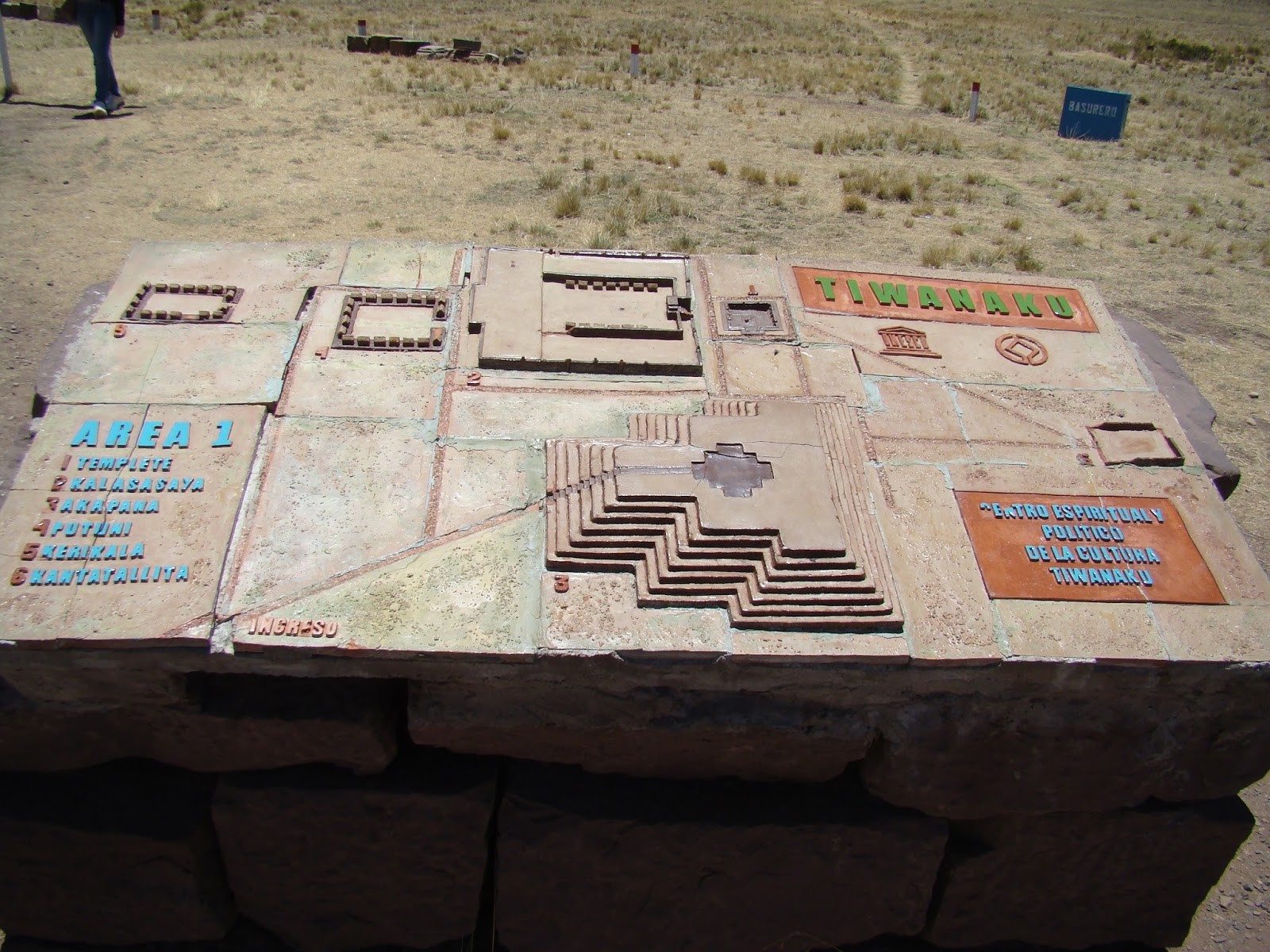 Miniatura do plano geral de Tiwanaku