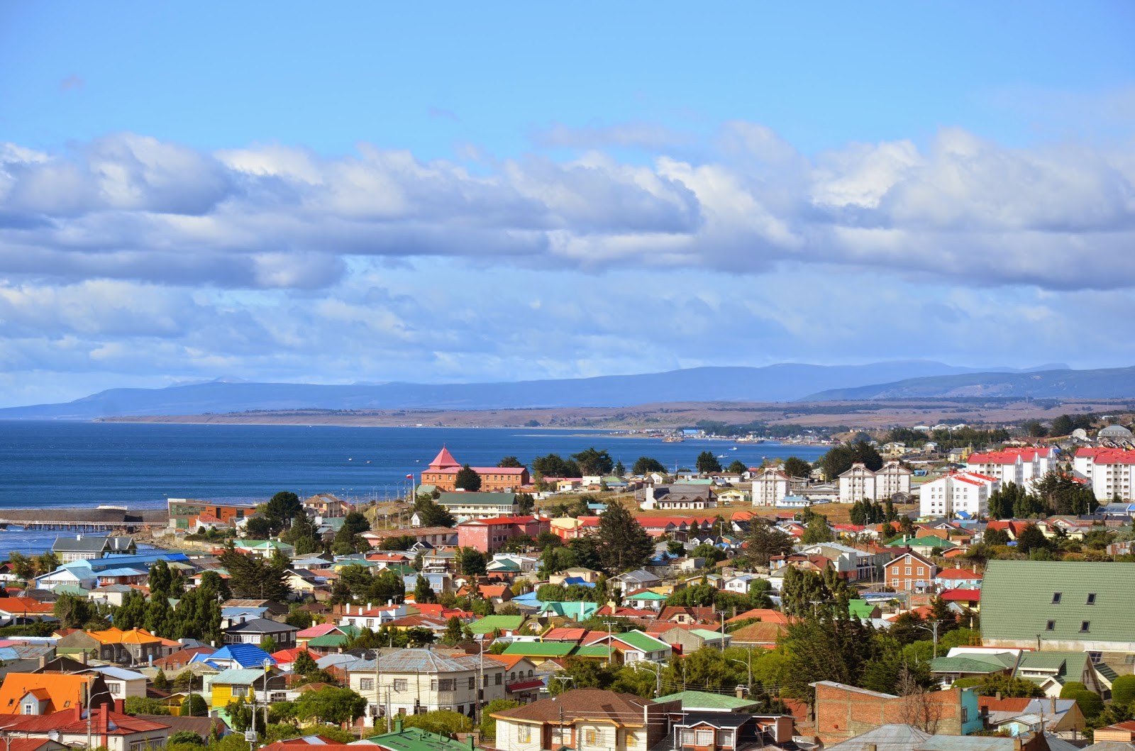 Vista de Punta Arenas pela manh